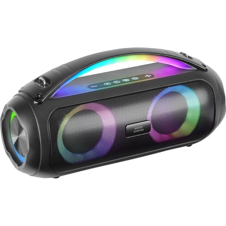 Altavoz con Bluetooth Mars Gaming MS-PULSE/ 50W RMS/ 2.0/ Negro