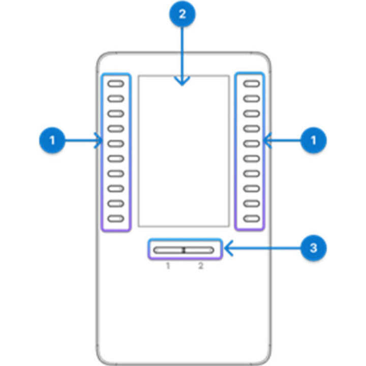 Cisco Desk Telefon 9800 Schlüsselerweiterungsmodul