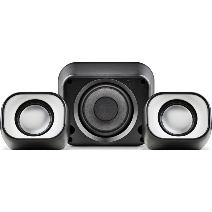 NGS COMET 2.1 MINI PC Multimídia Estéreo PC com subwoofer, USB alimentado e entrada de Aux de 3,5 mm