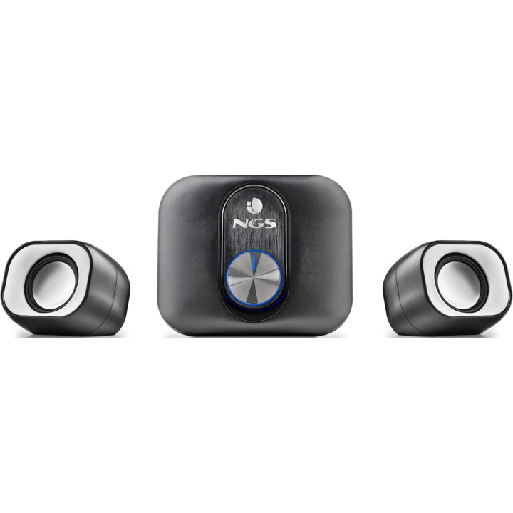 Mini Altavoces Estéreo Multimedia NGS Comet 2.1 de PC con Subwoofer, con Alimentación USB y Entrada Auxiliar de 3,5mm NGS