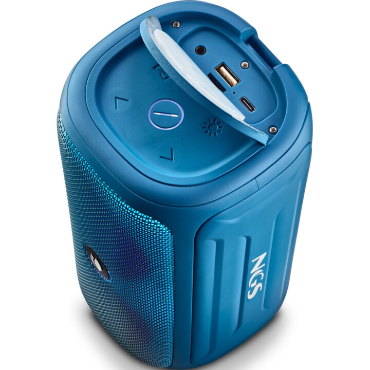 Altavoz Bluetooth Ngs Roller Beast Azure, Azul, Resistente al agua y al polvo
