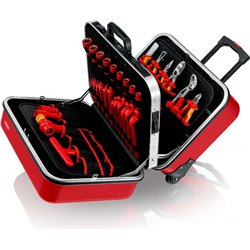 Caja de herramientas "BIG Twin Move RED" Electric Competence 42 piezas