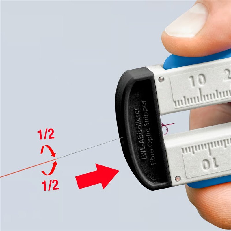 Herramienta peladora para cables de fibra óptica