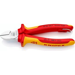 Cutter diagonale, impugnature multi-componente, lunghezza cromata, 160 mm