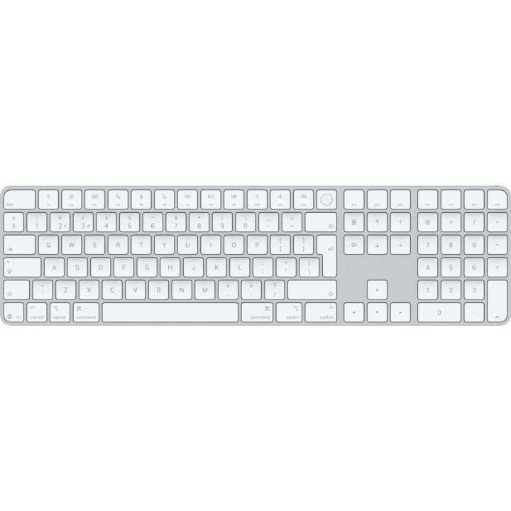 APPLE Magic Keyboard com Touch ID e teclado numérico para modelos de Mac com Apple Silicon - Inglês dos EUA - Teclas brancas