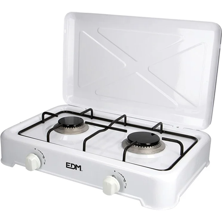 RAVANSON K-02T GAS HOB, DOIS QUEIRROS, BRANCO