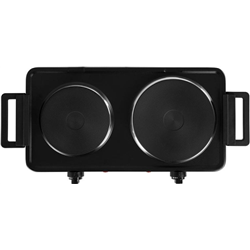 Hornillo eléctrico Orbegozo PE 2855 2 placas 1000 y 1500W Negro