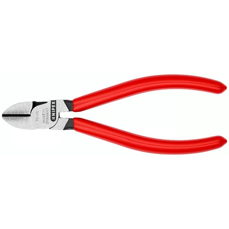 Cutter diagonale, maniglie rivestite di plastica, lunghezza di 140 mm