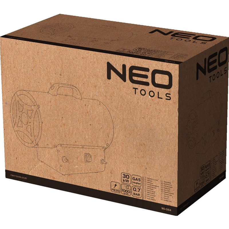 Calentador de gas propano  Neo Tools 90-084 de 30 kW