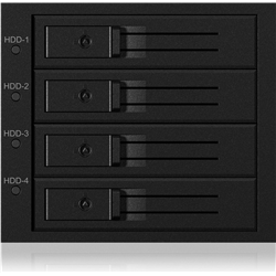 Backplane da caixa gelada para 4x HDD para 3x 5.25 \ "baía com trava e ventilador