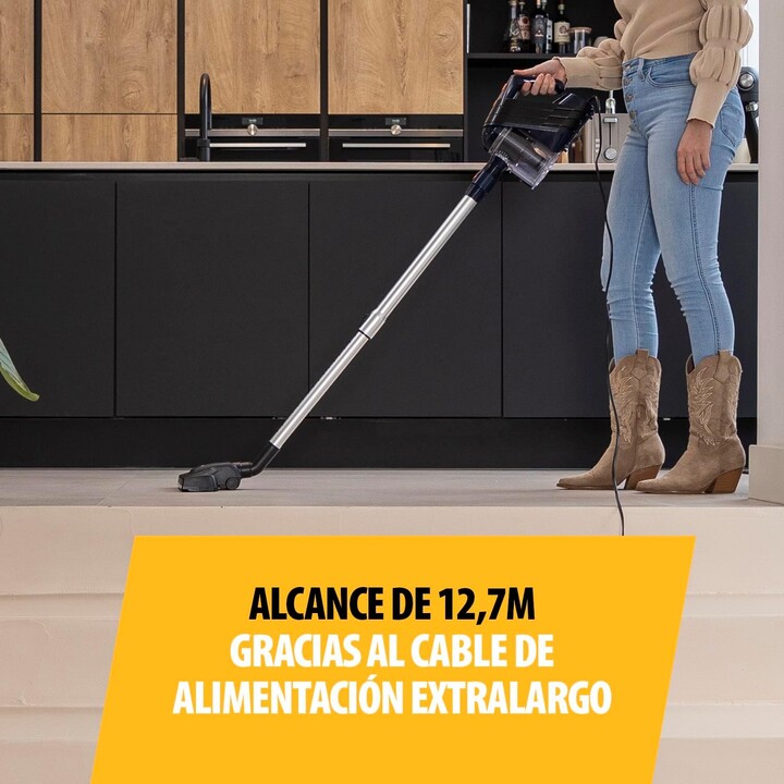 Tristar SZ-2318 Aspirateur à bâton à cordon, baguette télescopique