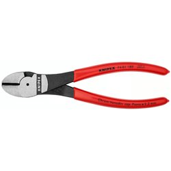 Taglierina diagonale ad alta leva, impugnature multi-componente, lunghezza cromata, lunghezza 180 mm