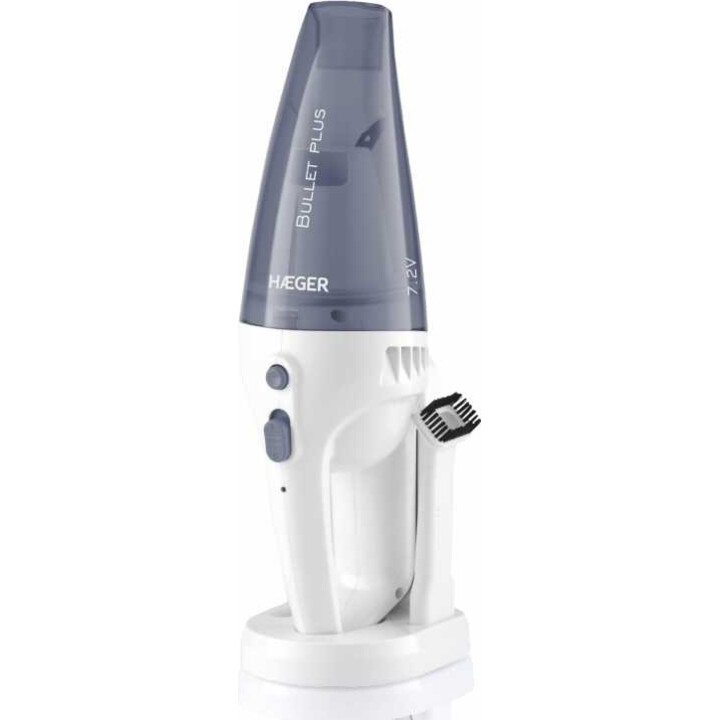 HAEGER BULLED Plus ricaricabile aspirapolvere portatile per uso umido e asciutto, 40 W