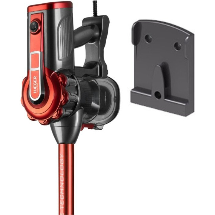 Aspiradora de Mano Haeger VC-600.048A 600W Negra/Roja, sin bolsa