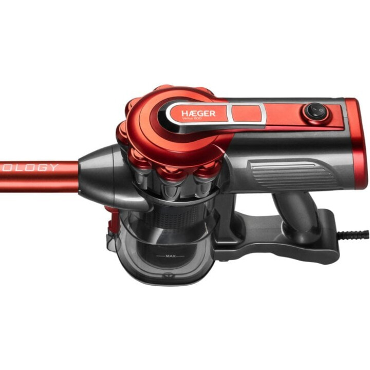 Haeger VC-600.048A 600W Black/Red Bagless Handheld Aspirador de pó
