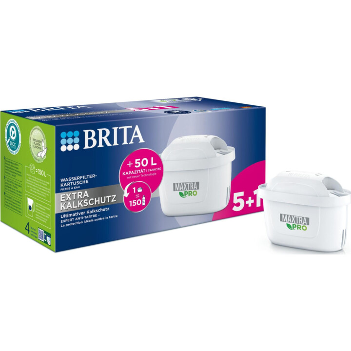 BRITA Tischwasserfilter Maxtra Pro Extra Filterkartusche 6er-Pack