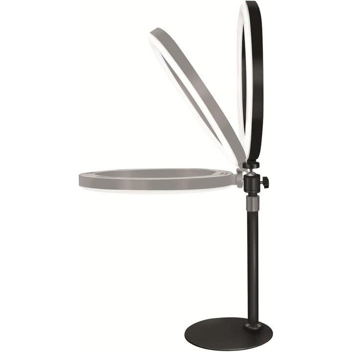 Logilink AA0152 - Luce ad anello LED (diametro di 25 cm) con supporto per smartphone