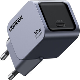 Carregador rápido UGREEN Nexode Pro 30W USB-C GaN cinza UE