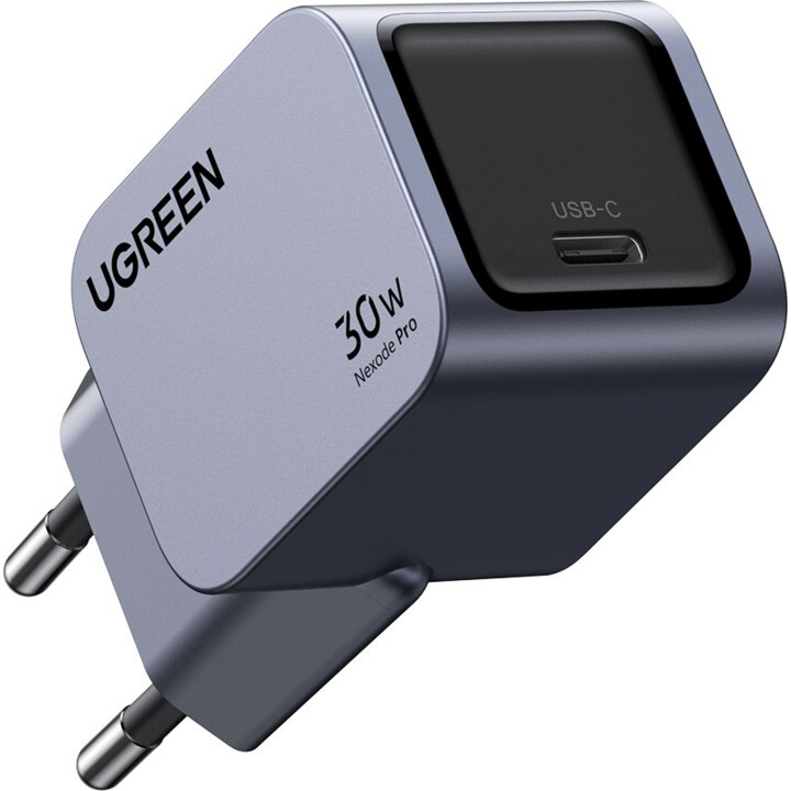 Cargador rápido UGREEN Nexode Pro 30W USB-C GaN gris UE