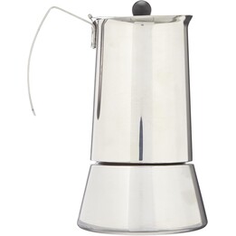 Caffettiera italiana a 10 tazze Monix Eterna, argento