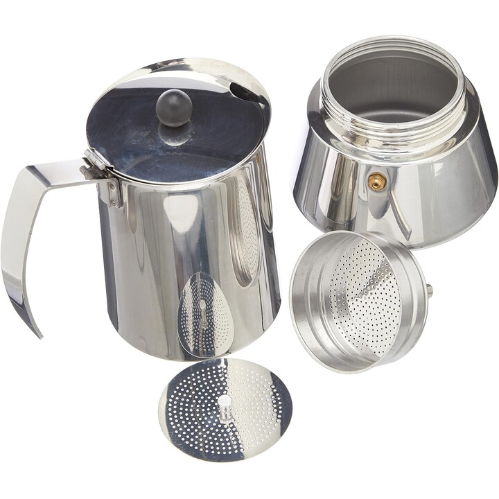 MONIX ETERNA 10-CUP Italian Coffee Hand, prata