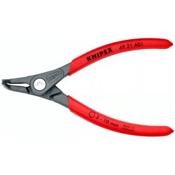 Alicates de precisión para anillos de retención externos en ejes, longitud 130 mm