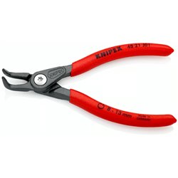 Alicates de precisión para anillos de retención internos en orificios, longitud 130 mm