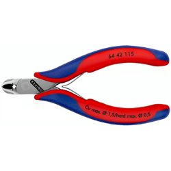 Elektronik-Endschneide, Länge 115 mm, Oberflächenspiegel polierte, Mehrkomponentengriffe