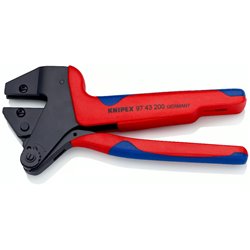 Frimpage du système de sertissage pour des matrices de sertissage échangeables, longueur de 200 mm, surface atratisées, poignées