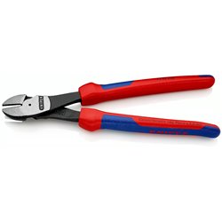 Cuttador diagonal de alta alavancagem, comprimento 250 mm de superfície lacada e multi-componentes garras