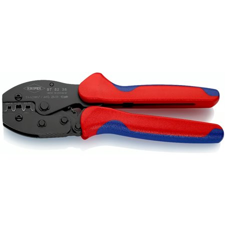 Alicates de engarce KNIPEX PreciForce, longitud 220 mm, superficie lacada, fundas multicomponente
