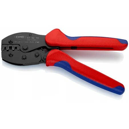 Alicates de engarce KNIPEX PreciForce, longitud 220 mm, superficie lacada, fundas multicomponente