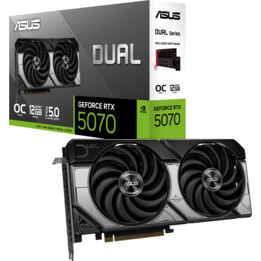 Carte graphique | ASUS | NVIDIA GeForce RTX 5070 | 12 Go | GDDR7 | 192 bits | PCIE 5.0 16x | Ventilateur double emplacement | 1x
