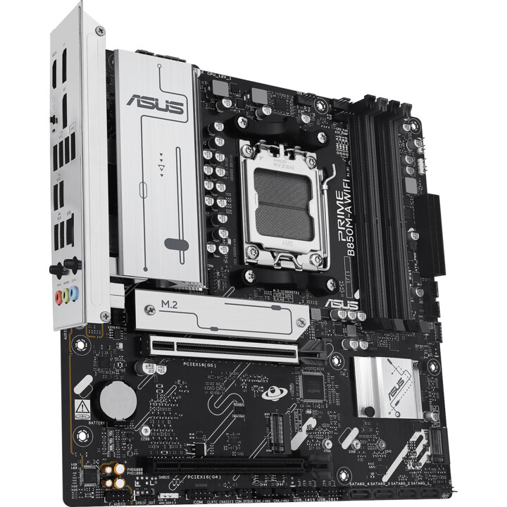 Mainboard|ASUS|AMD B850|SAM5|Micro-ATX|Speicher DDR5|Speichersteckplätze 4|1xPCI-Express 4.0 16x|1xPCI-Express 5.0 16x|3xM.2|1xH