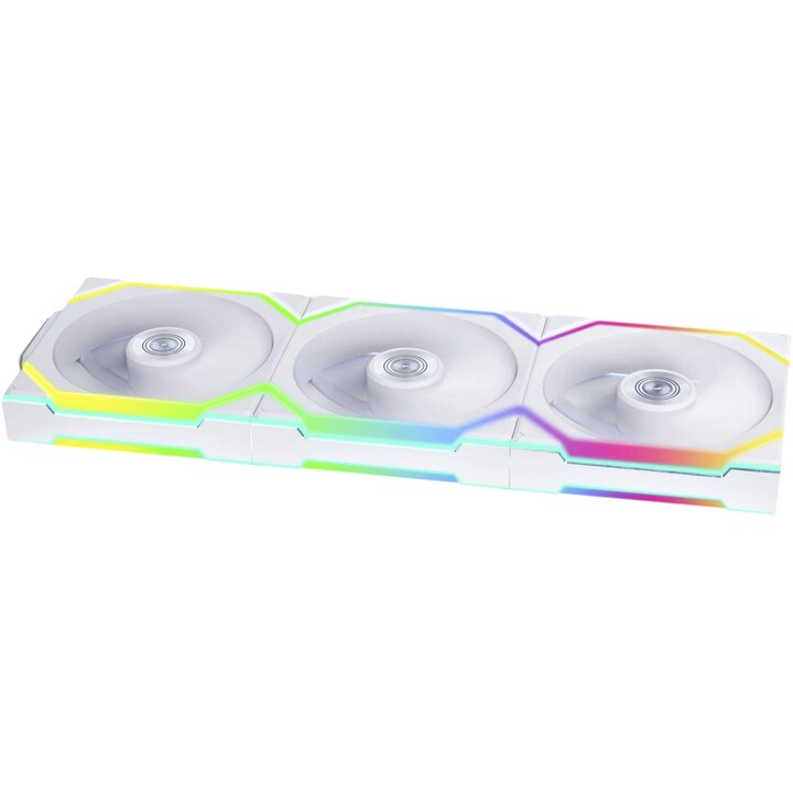 Lian Li Uni Fan SL120 Wireless ARGB Reverse Blade 120mm Confezione Tripla Bianco