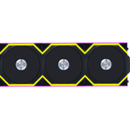 Lian Li Uni Fan SL120 Wireless ARGB Reverse Blade 120mm Triple Pack Negro