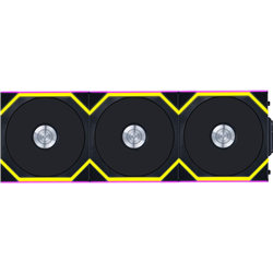 Lian Li Uni Fan SL120 Wireless ARGB Reverse Blade 120mm Triple Pack Black