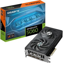 Graphics Card|GIGABYTE|NVIDIA GeForce RTX 5060|8 GB|GDDR7|128 bit|PCIE 5.0 16x|GPU 2550 MHz|Dual Slot Fansink|1xHDMI|3xDisplayPo