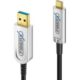 FiberX Series - USB 3.1 fiber optic cable - USB-A USB-C - 5 m