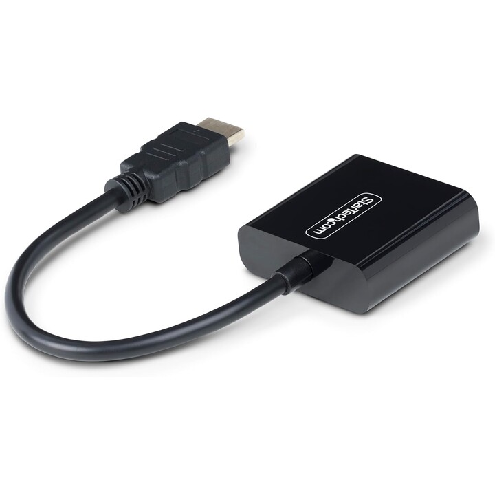 STARTECH.com HD2VGAE3 HDMI to VGA adapter black 1080p