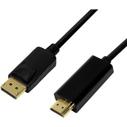 Logilink DisplayPort-Kabel DP 1.2 zu HDMI 1.4 5m black