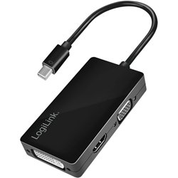 Logilink 4K Mini DisplayPort 1.2 zu DVI/HDMI/VGA Adapter