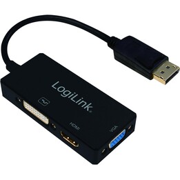 Adaptateur Logilink 4K DisplayPort 1.2 vers DVI/HDMI/VGA