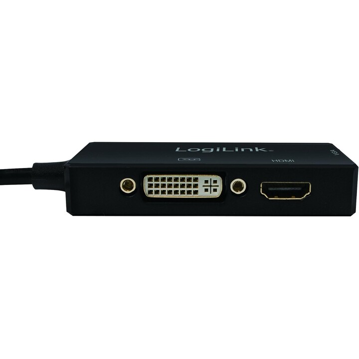 Adaptador Logilink 4K DisplayPort 1.2 para DVI/HDMI/VGA