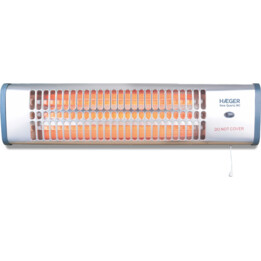 Calefactor de baño - Haeger New Quartz, 1200 W, Plata