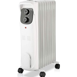 Elan IX, radiador elétrico a óleo com potência de 2000 W e 3 regulações de calor para controlo da temperatura ambiente, branco