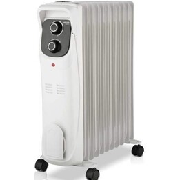 Elan XI electric oil-filled radiator with 2500 W of power, white