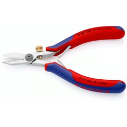 Tijeras pelacables electrónicas, longitud 140 mm, superficie pulida a espejo, mangos multicomponente