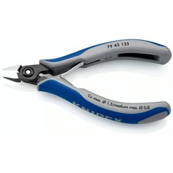 Alicates de corte diagonal Precision Electronics, longitud 125 mm, superficie lacada, mangos multicomponente