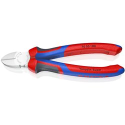 Diagonalschneider, Länge 180 mm, Oberflächenchrom-plattiert, mit Komfortgriffen
